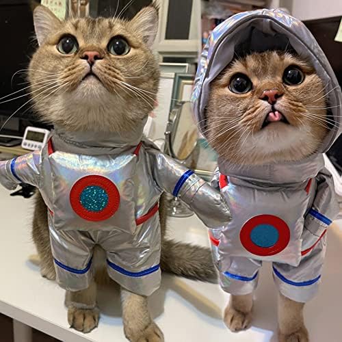 Honprad pet transformacija u astronauta predstavlja Halloween Funny pet Clother stajaća odjeća za mačke astronaute kostim za kućne ljubimce Clother odjeća za mačke za djevojčicu