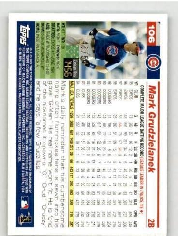 Mark Grudzielanek Card 2005 FAMPS Black # 106 - Bejzbol kartice u obliku ploča