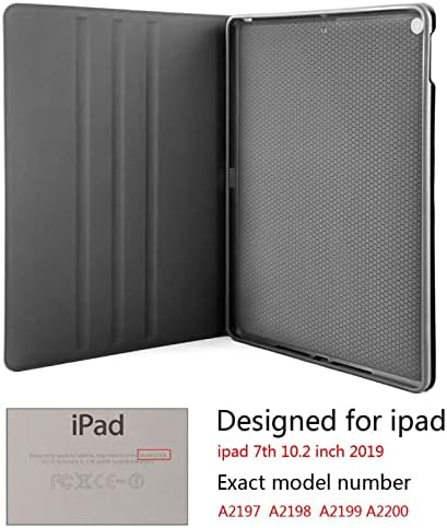 Slučajevi tableta 10,2 inčni zamorca za Gvineja za iPad 7. generaciju 10.2 - PU kožna kućišta za tabletu Sklapaju poklopac sa automatskom spavanjem / budnim poklopcem