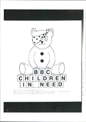 Vintage photo of BBC Children in Need Logo.