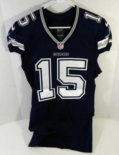 2014 Dallas Cowboys Devin Street # 15 Igra Izdana mornarska dres 40 DP15556 - Neincign NFL igra rabljeni dresovi