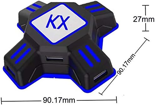 QXJ putnički utikač - naponski pretvarač, za prekidač / xbox / ps3 / ps4 međunarodne punjače - crna KX USB