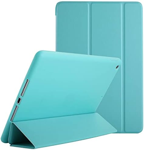 Durasafe Cullers iPad Mini 3 2 1 Generation 7,9 inča [Mini 3RD mini 2. mini 1st] A1599 A1600 A1489 A1490 A1491 A1432 A1454 A1455 Smart Trifold lagan mekani silikonski TPU nazad - zelena