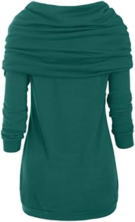 Ženski pulover Dukseri Pachwork asimetrični vrhovi džemper boja patchwork neregularne pletene duksere tople majice