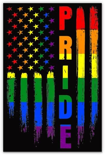 LGBT Gay Pride zastava USA naljepnice - 2 pakovanja 3 naljepnice - vodootporni vinil za automobil, telefon, boca za vodu, laptop - američki zastava Pride LGBTQ naljepnice