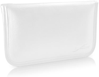Boxwave futrola za Apple iPhone 12 pro max - Elite kožna messenger torbica, sintetički kožni poklopac koverte za kovertu za Apple iPhone 12 pro max - bjelory white
