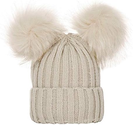 Zimska čvrsta boja dvostruka kosa klimu kapu ehoflap dječaci djevojke tople kape modna topla kapa Beanie toddlers pilot hats baby