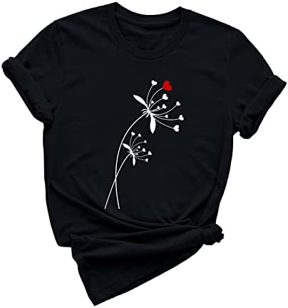 Pamuk TOP ženka Ljeto jesen 2023. odjeća kratki rukav Crewneck grafička casual bluza majica za djevojke