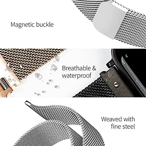 Mocoll za Apple IWatch Band Milanese od nehrđajućeg čelika magnetska zamena ručni rez 42mm 44mm Kompatibilan je za iWatch seriju 6 5 4 3 2 1 se žene muškarci
