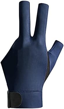 Colaxi bilijarske rukavice Cue mitts lijevi pucač snooker prozračan elastični biljarski dodaci Tri prsta Prikaži rukavice rukavice za bazene, tamno plava