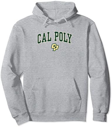 CAL Poly Mustangs Arch preko logotipa zvanično licencirani pulover Hoodie
