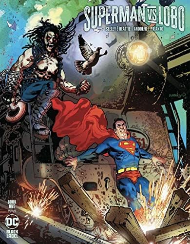 Superman vs. Lobo # 1b VF / NM ; DC strip / crna etiketa