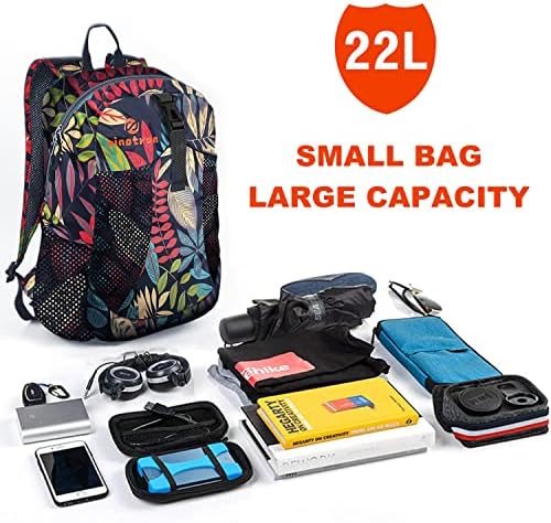 Sinotron 22L Lagani paketni ruksak za planinarenje, mali planinarski ruksak dnevni paket za žene Muškarci