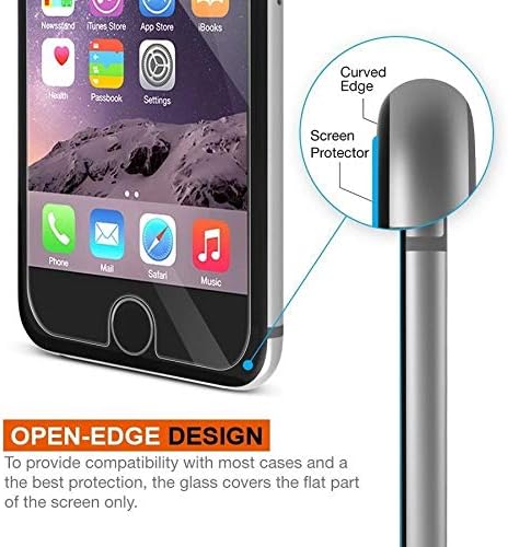 TaPa-brend [3-Pack] iPhone SE, 8, 7, 6S, 6 staklo za zaštitu ekrana, TaPa Premium kaljeno staklo Zaštita
