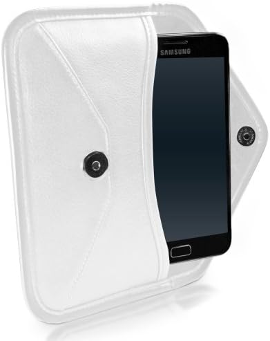 Boxwave Case kompatibilan sa Samsung Galaxy J5 Pro - Elite kožnom messenger torbicom, sintetički kožni poklopac koverte za kovertu za Samsung Galaxy J5 Pro - bjelory white
