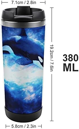 Putni ubojica kitova putni šalice za kavu sa izoliranim čašama od nehrđajućeg čelika dvostruka zidna boca za vodu