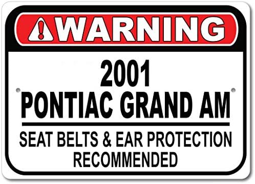 2001 01 Pontiac Grand Am Seat Betl Preporučeni brz auto, metalni garažni znak, zidni dekor, GM Zist automobila