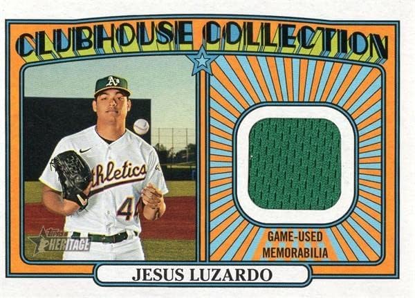 Isus Luzardo igrač ISPROJANSKI DRŽAVNI DRŽAVI BASE BASEBLY CARD 2021 TOPPS Heritage Clubhouse Collection #cCrjl - MLB igra rabljeni dresovi