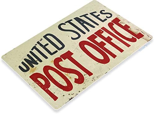 TIN znak Sjedinjene Države Pošta Pošta Znak Retro rustikalni USPO potpisnik C764