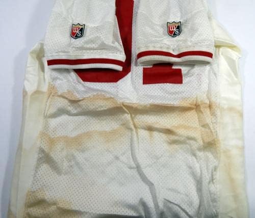 1995 San Francisco 49ers Bryant Young # 97 Igra izdana Bijeli dres 50 DP46974 - Neincign NFL igra rabljeni dresovi