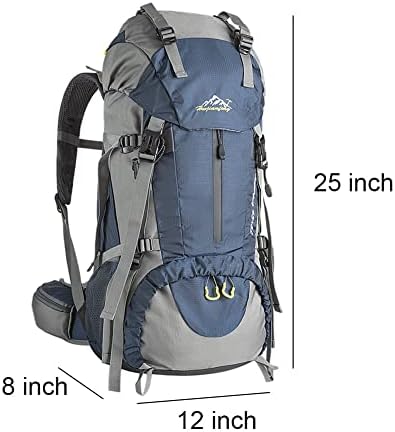 Dadayiyo 50L ruksak za planinarenje s kišnim pokrivačem Vodootporni put