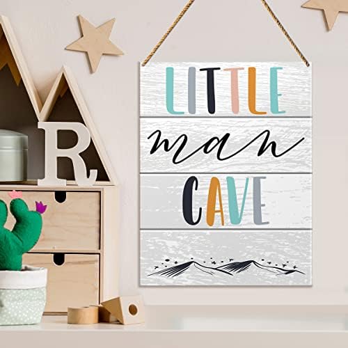 Rasadnik drveni znak za dječake, pećina malog čovjeka, jaslice za djecu sina soba Igraonica dekor inspirativna