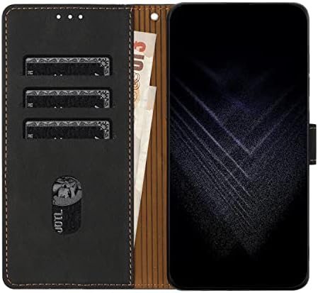 Hee Hee Smile sa narukvicom Flip Case Wallet Case za Samsung Galaxy A54 5G Premium PU kožna magnetna torba sa zatvaračem džepne kartice Crna