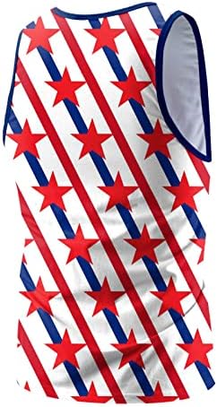 Xxbr muške američke cisterne za zastave 4. jula tiskana teretana Rezervoar za vježbanje casual majice bez
