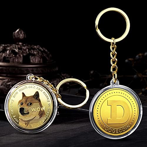 1 oz Dogecoin COMEMORATIVE CIJEVI CIJEVI ZLATNI DOGECOIN CRYPTOTURRENCY 2021 Limited Edition Kolekcionarni novčić sa zaštitnom futrolom