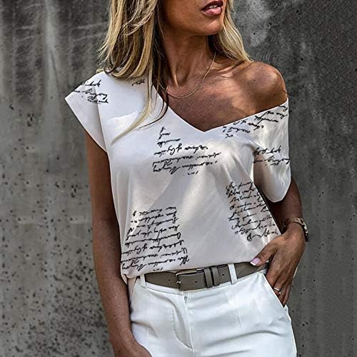 Duksevi kvadratni vrat Trendy Casual Summer plus Size kratki rukav prozračne opuštene štampane košulje za