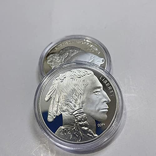 2021 American Buffalo Coin Buffalo starlovska glava Komemorativna kovanica Replica za ručno kolekcija za