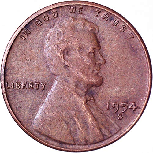 1954. Lincoln pšenični cent 1c Veoma dobro