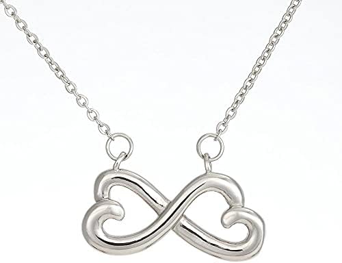 Nakit za poruke, ručno izrađena ogrlica - personalizirani poklon Infinity Heart ogrlica, ja bih zabio kuju
