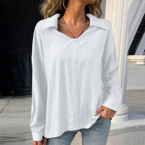 Ženski vrhovi dugih rukava s dugim rukavima majica s majicom s džepnim vrhovima bluza s dugim rukavima s