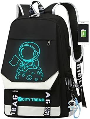 BKFDFVB Anime Svjetlosni ruksak sa USB punjenjem luke na otvorenom Vreće za planinarenje preko osamnaest