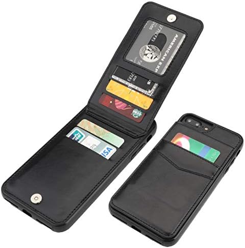 Kihuwey iPhone 7 Plus iPhone 8 Plus novčanik sa držačem kreditne kartice, Premium kožna magnetna kopča za teške uslove rada zaštitni poklopac za iPhone 7/8 Plus 5,5 inča