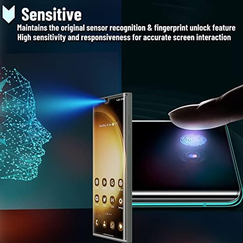 Yetagso za Samsung Galaxy S23 Ultra zaštitnik ekrana, 2 paketa HD Clear Ultra Smooth Meki zaštitni Film