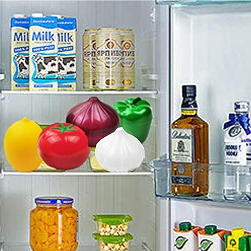 Oukeyi zeleni biber, luk, paradajz, limun i beli luk prozirno skladište voća i povrća, višekratna kutija za frižider za čuvanje posuda za čuvanje, držač za čuvanje za frižider