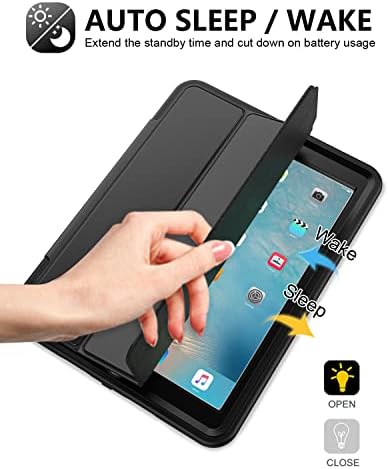 Seymac iPad 6. / 5. generacijski slučaj, izdržljiva čvrsta teška kućišta za zaštitu od utropa s pametnim