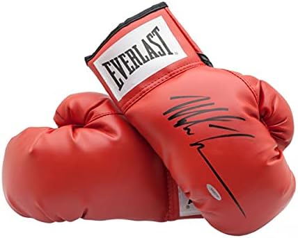 MIKE TYSON autographed Red Everlast bokserske rukavice UDA-autographed bokserske rukavice
