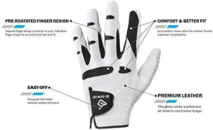 Bionic rukavice -Men-ova stabilna golf rukavica sa patentiranom prirodnom fit tehnologijom izrađene od dugotrajne,
