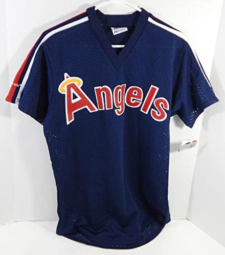 1983-90 California Angels Blank Igra Izdana Plue Jersey Bating Praksa M 909 - Igra Polovni MLB dresovi