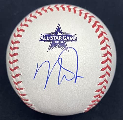 Mike Trout potpisan 2021 All Star Game logo Baseball MLB Holo - AUTOGREMENA BASEBALLS