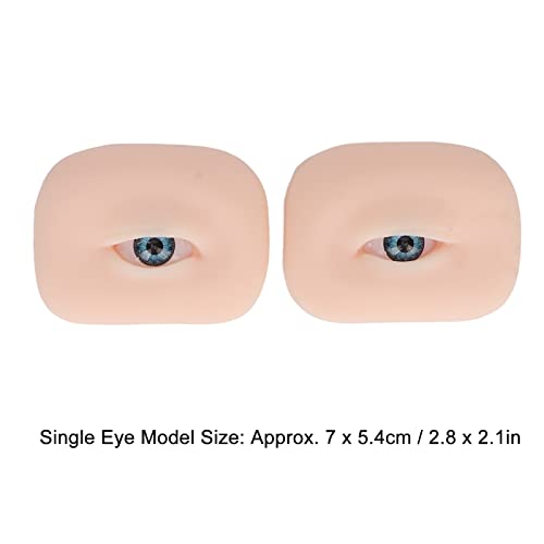1 para model očiju meki silikonski fleksibilni model 5D oka za vježbanje puckupnih puteva za probijanje šminke za profesionalce početnike