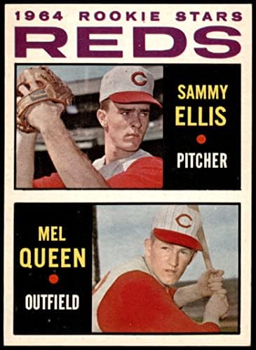 1964 TOPPS 33 crvene novajlije Sammy Ellis / Mel Queen Cincinnati Reds Ex / MT + CRVE