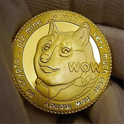 1oz Zlatni dogecoin Komemorativni kovani novčići za doge kovanica 2021 Limited Edition Kolekcionarni novčić