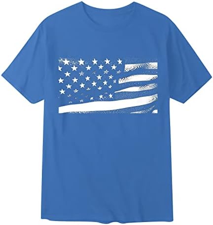 2023 Nova zastava dana muške nezavisnosti Mekana i udobna matica s malim tiskanim pamučnim majicama sa vježbanjem vrata Rund