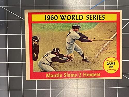 1961 TOPPS # 307 1960 Svjetska serija Mickey Mantle Slams 2 Homers Baseball Card Ex - Baseball kartice