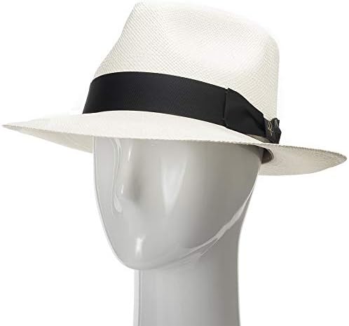 ULTRAFINO Portofino Retro Panama bijeli slamnati šešir