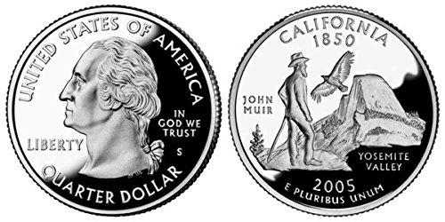 2005 S California State Silver Quarter DCAM